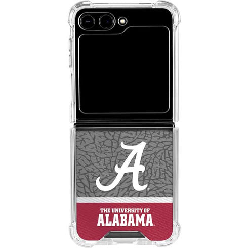 University of Alabama Logo Galaxy Z Flip6 Clear Case